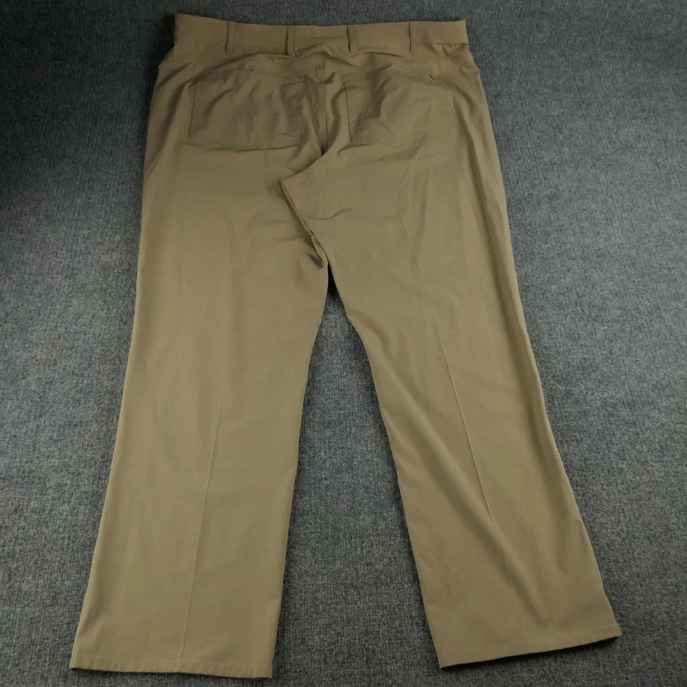 Callaway Pants Men 44x32 Tan Golf 5 Pocket Stretch Performance Flat Front Casual